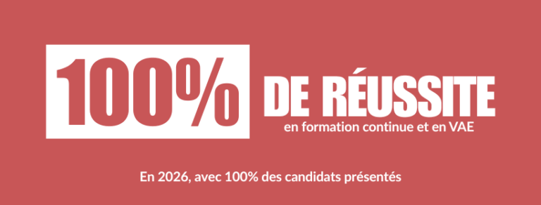 100% de réussite au diplôme CAFERUIS, en 2026, avec 100% des candidats présentés